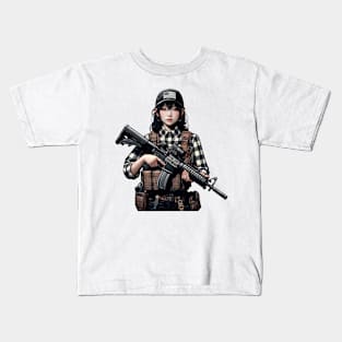 Tactical Girl Kids T-Shirt